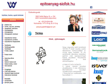 Tablet Screenshot of epitoanyag-siofok.hu